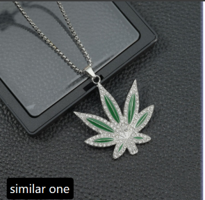 WeedChainz™ Iced Out Hip Hop Necklace for Men (One Piece)