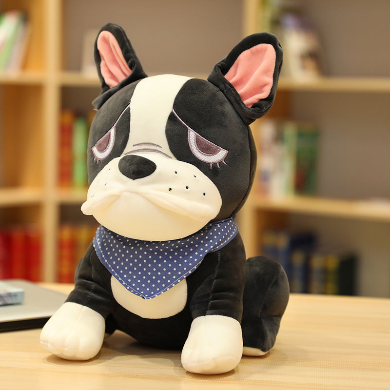 Cute Bulldog Plush Toy Pillow for Sleeping