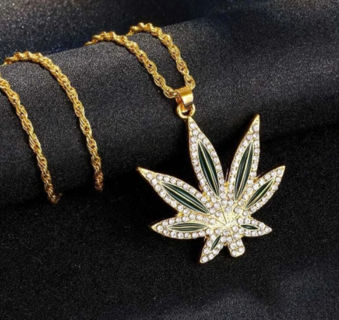 WeedChainz™ Iced Out Hip Hop Necklace for Men (One Piece)