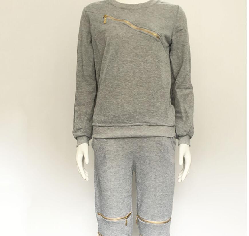 Sexy Fleece Long Sleeve Zip-Up Hoodie Set