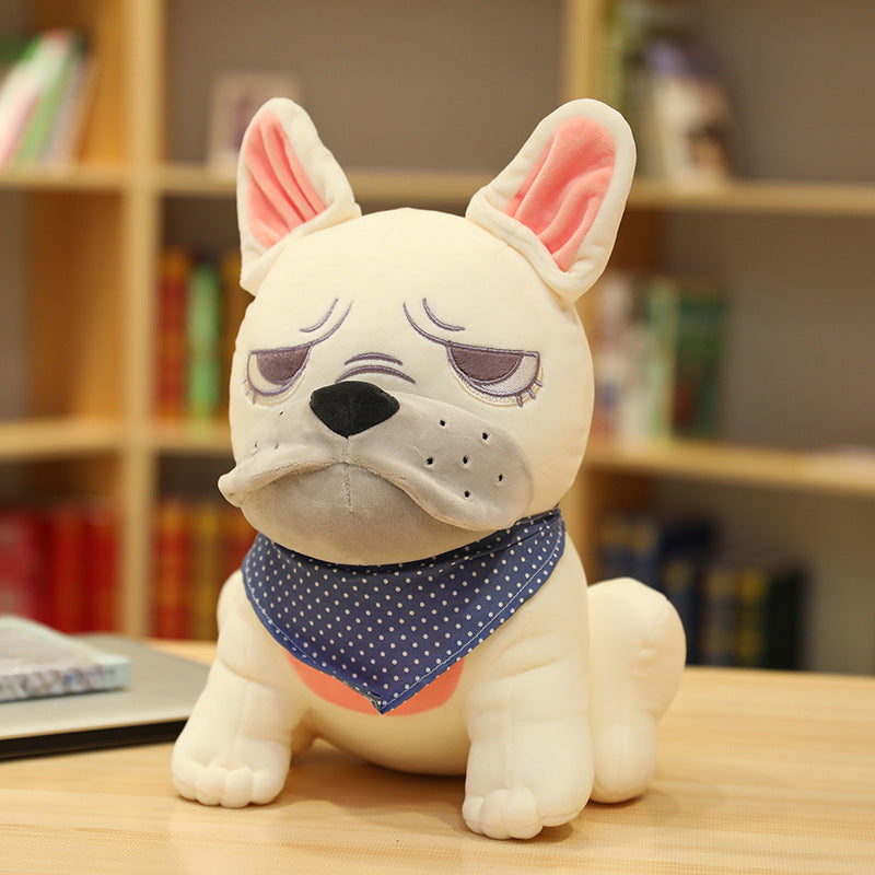 Cute Bulldog Plush Toy Pillow for Sleeping