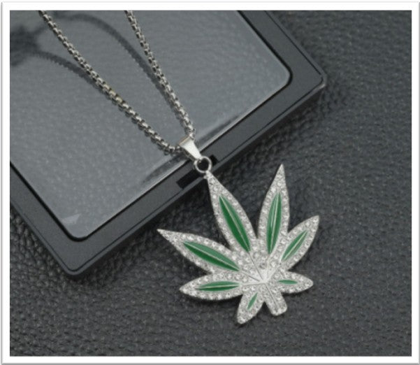 WeedChainz™ Iced Out Hip Hop Necklace for Men (One Piece)